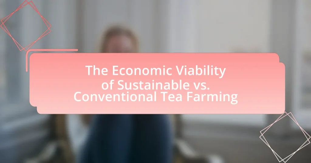 The Economic Viability of Sustainable vs. Conventional Tea Farming
