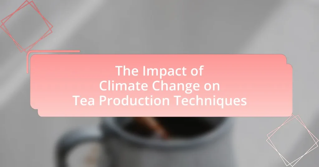The Impact of Climate Change on Tea Production Techniques