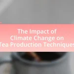 The Impact of Climate Change on Tea Production Techniques