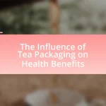 The Influence of Tea Packaging on Health Benefits