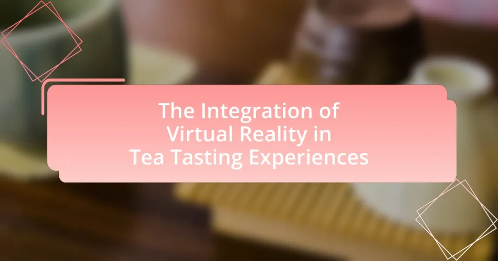 The Integration of Virtual Reality in Tea Tasting Experiences