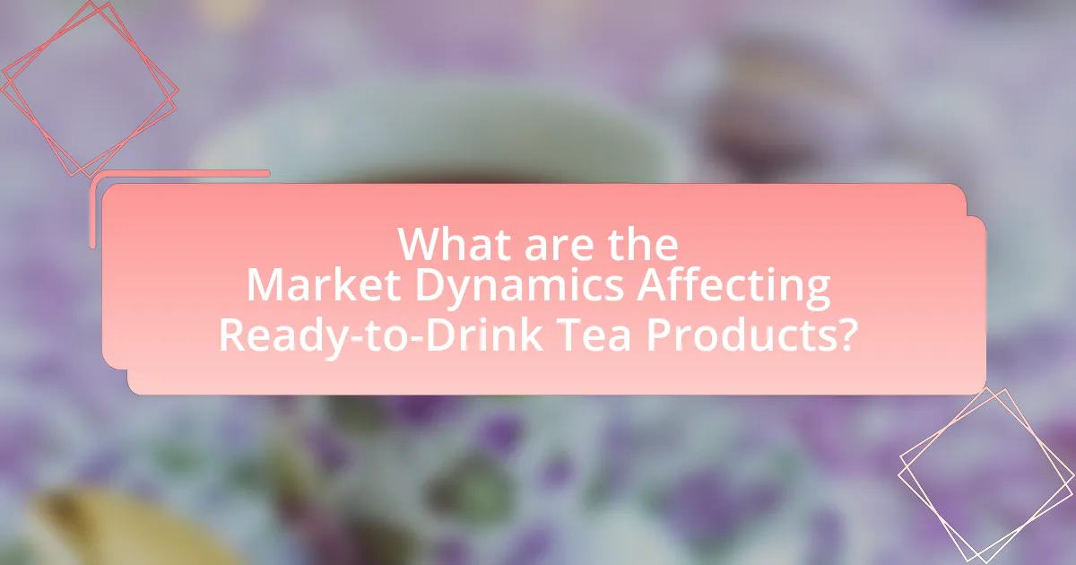 What are the Market Dynamics Affecting Ready-to-Drink Tea Products?