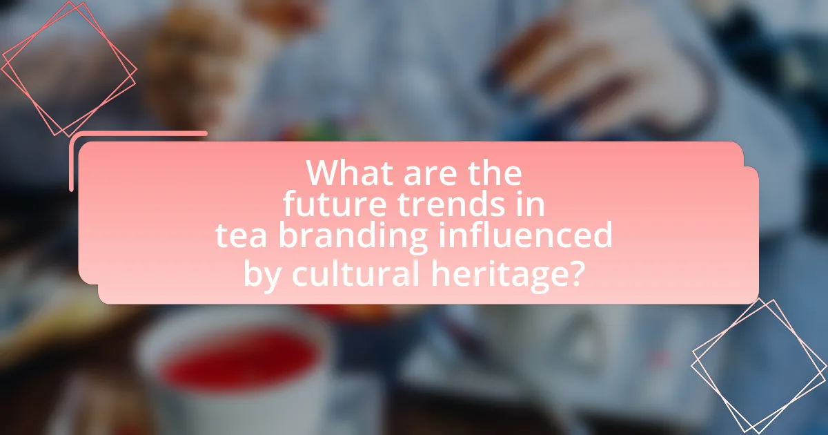 What are the future trends in tea branding influenced by cultural heritage?