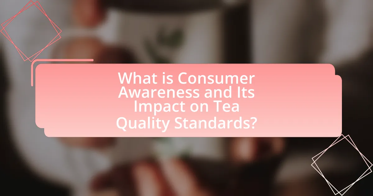 What is Consumer Awareness and Its Impact on Tea Quality Standards?