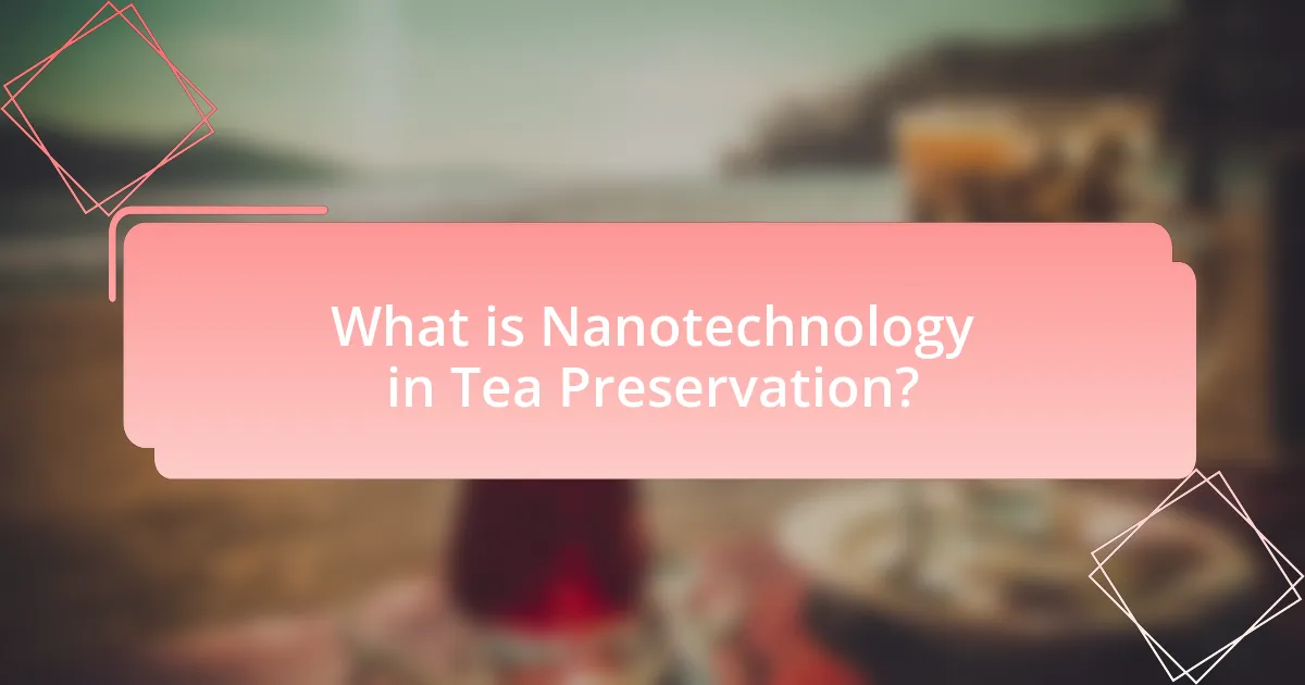 What is Nanotechnology in Tea Preservation?