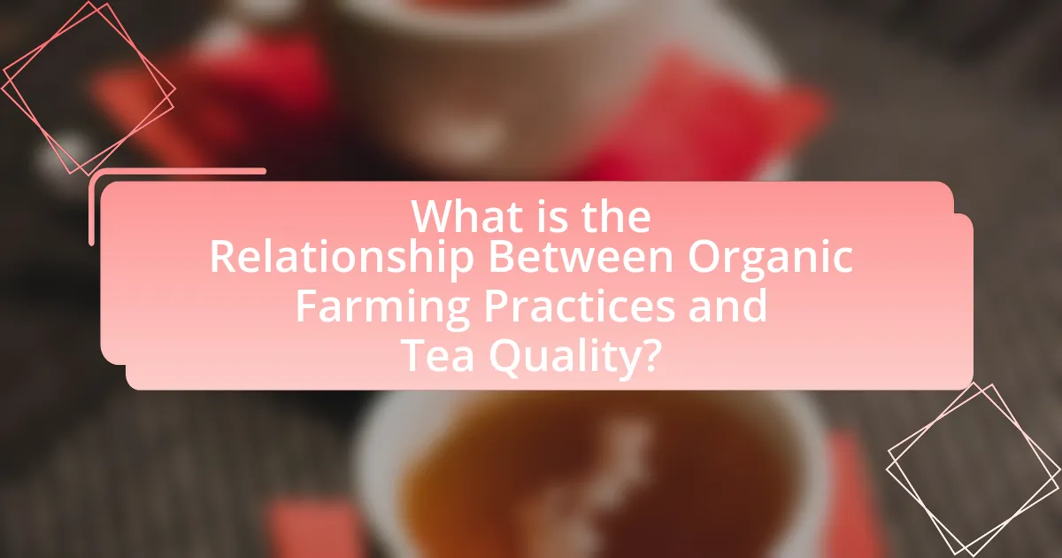 What is the Relationship Between Organic Farming Practices and Tea Quality?