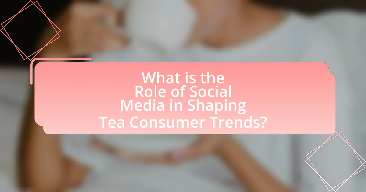 What is the Role of Social Media in Shaping Tea Consumer Trends?